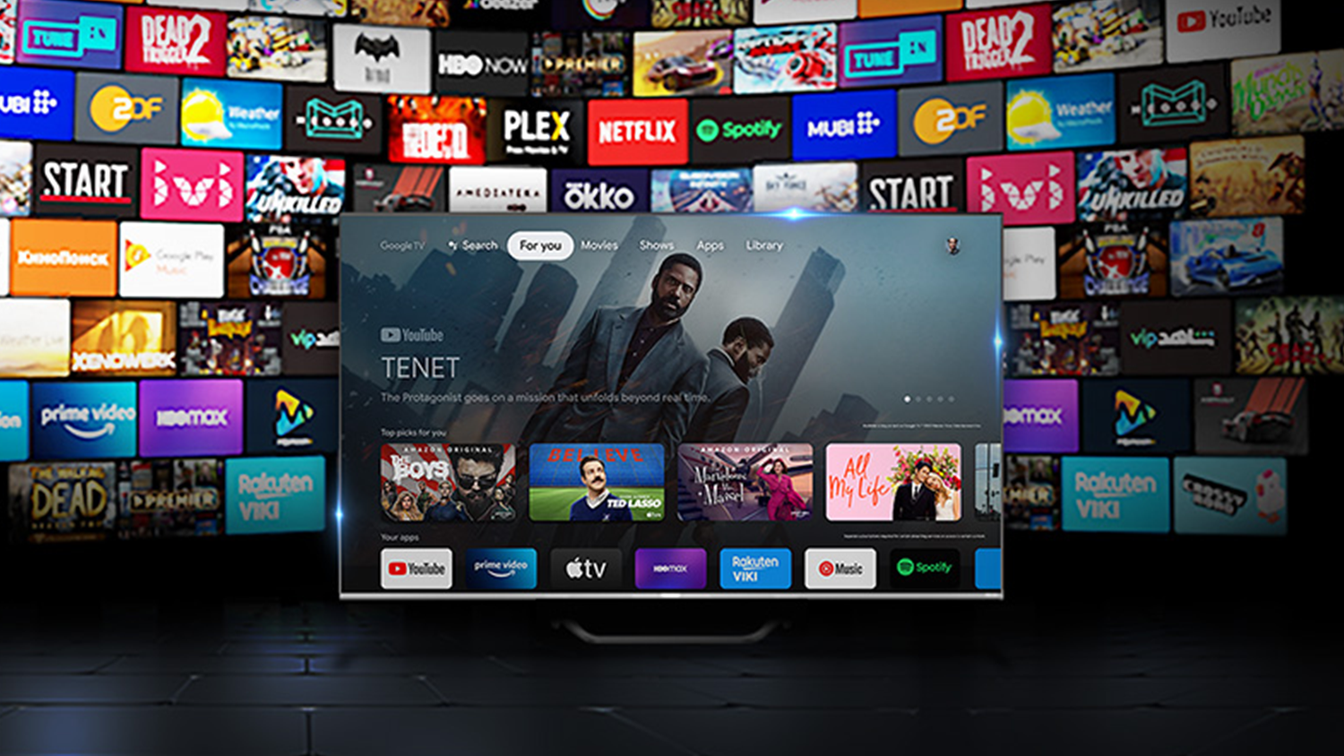 OLED televize Haier H55C95EUX s Google TV platformou