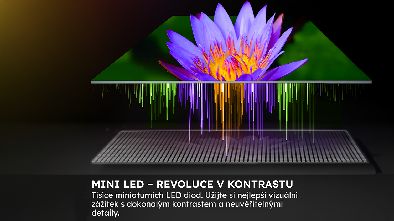 Mini LED panel s obrazem květu_03