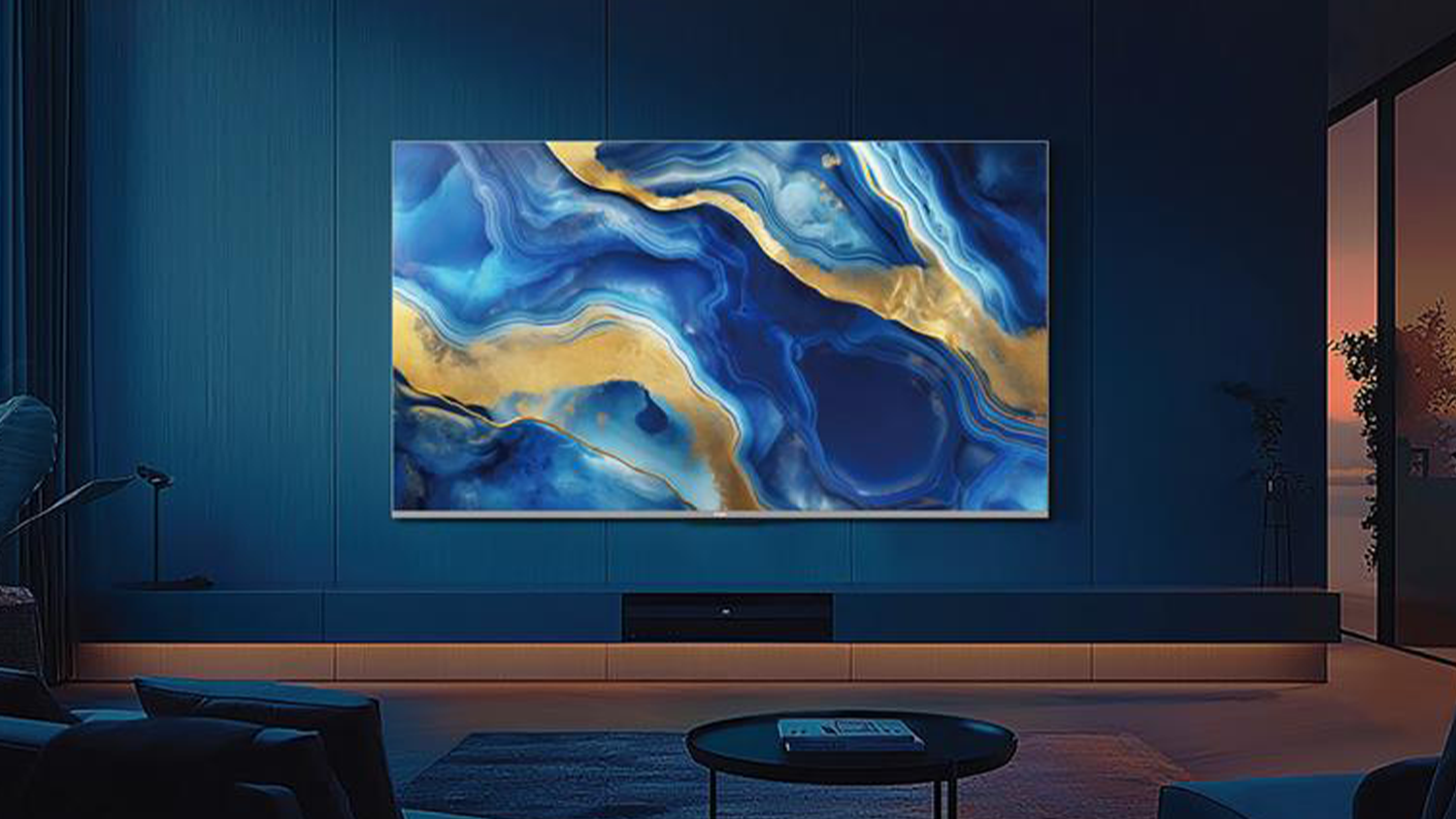 QD-Mini LED televize Haier H55M90EUX v ob&yacute;v&aacute;ku
