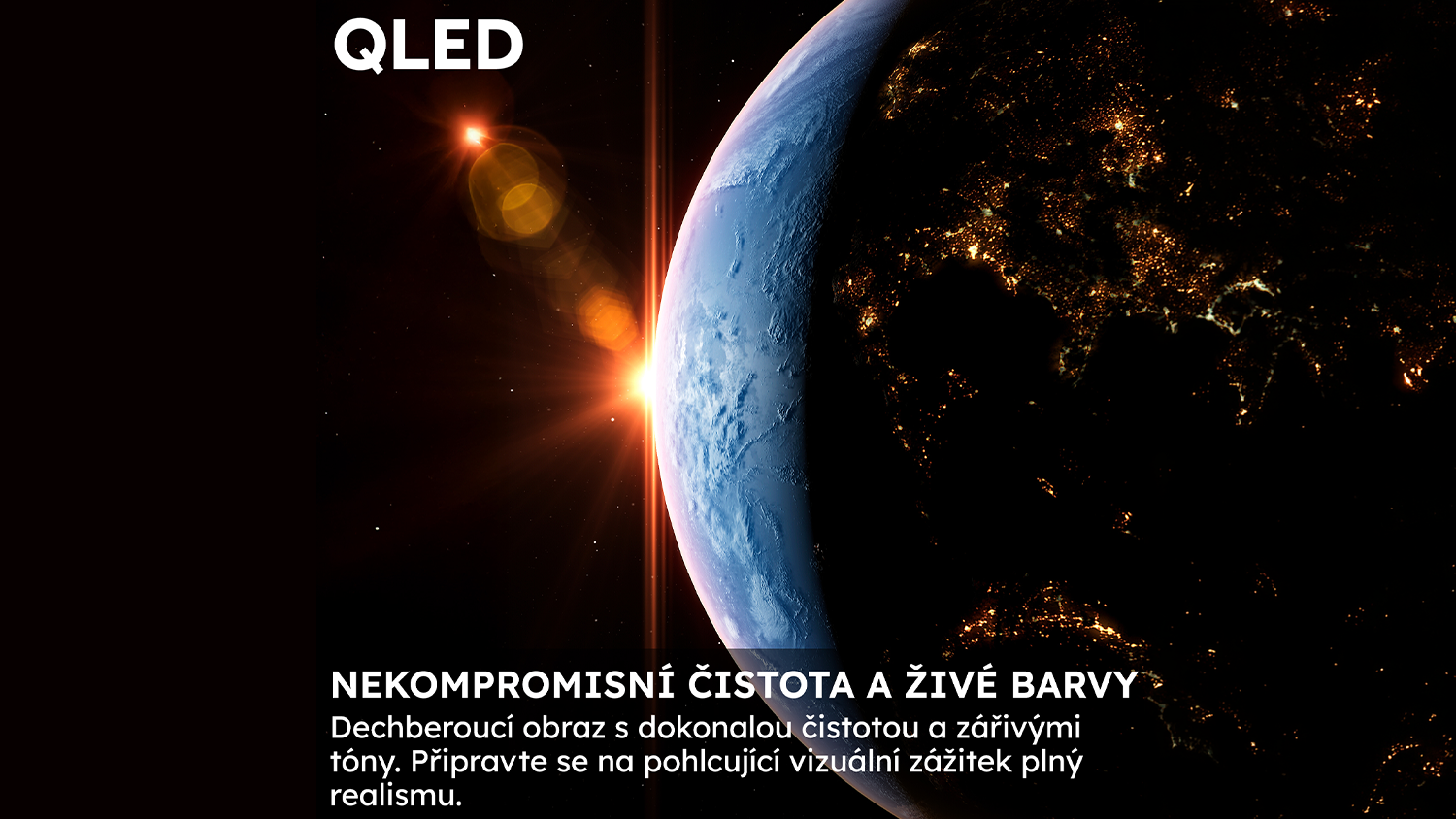 Vizualizace QLED panelu
