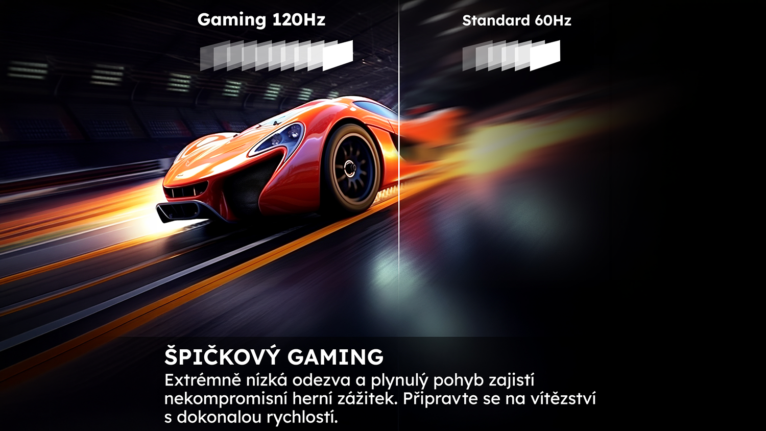 Porovn&aacute;n&iacute; obnovovac&iacute; frekvence 120 Hz a 60 Hz