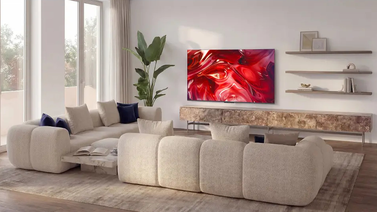 Televize Haier focena ze šikma