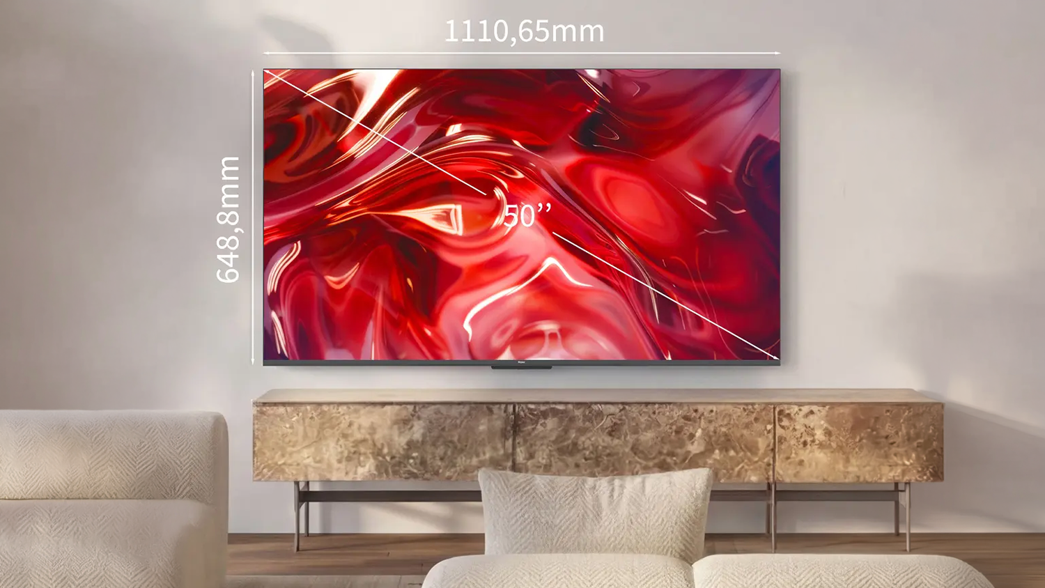 Televize Haier s rozměry