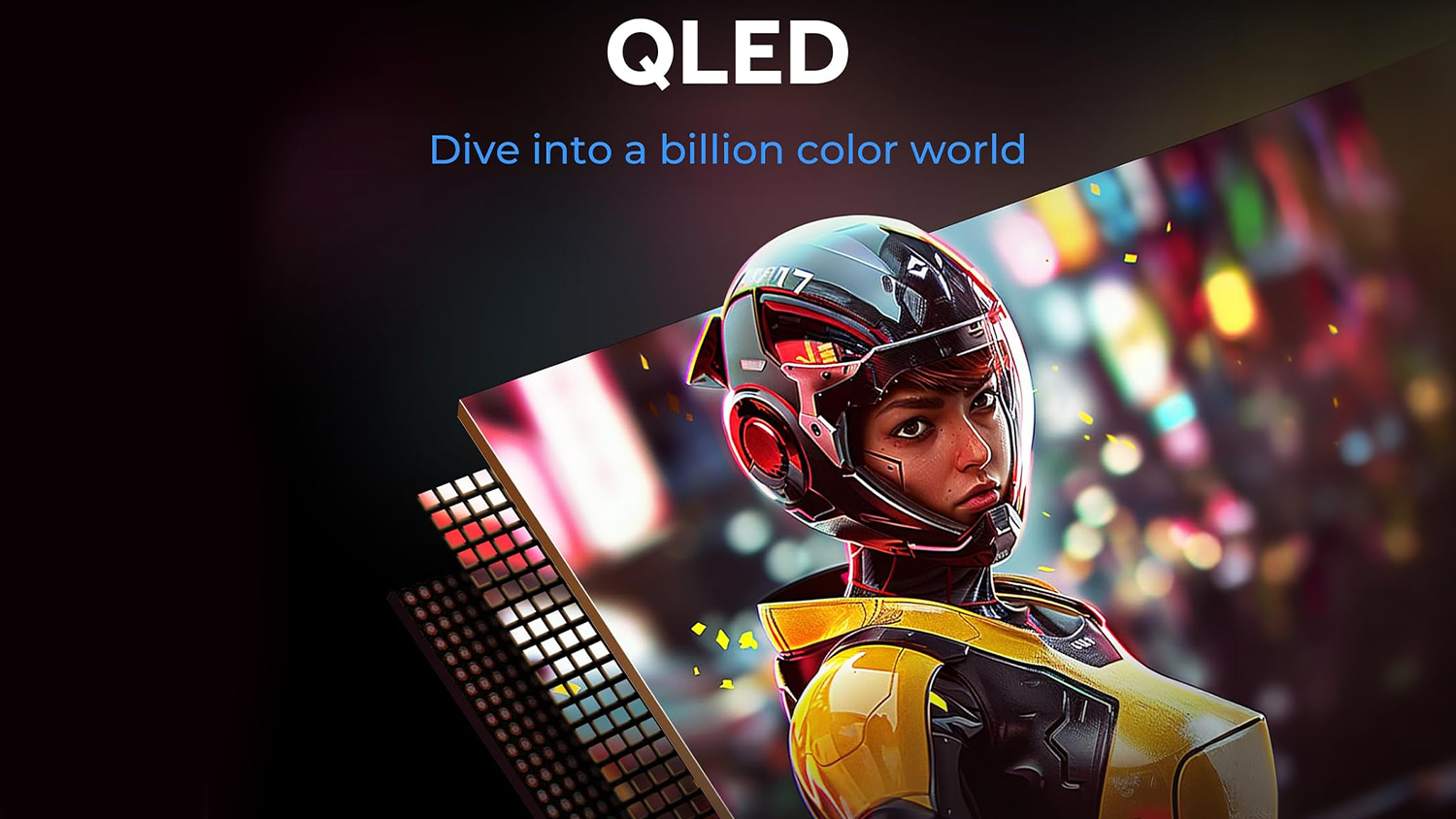 Vizualizácia QLED technológie pri Smart TV QLED Haier H65S80GUX