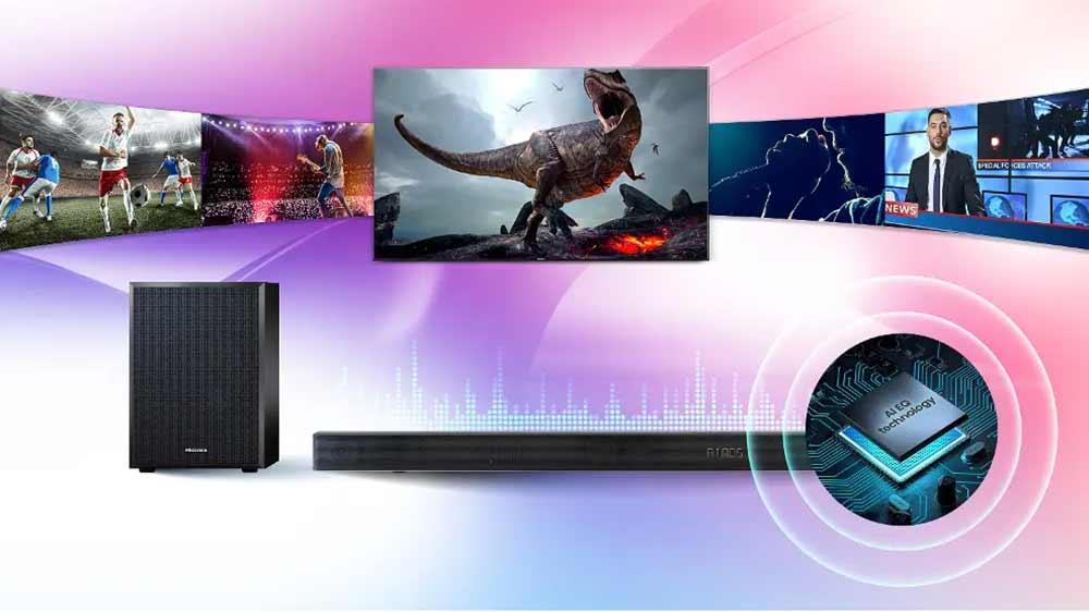 Různé režimy zvuku soundbaru Hisense_04