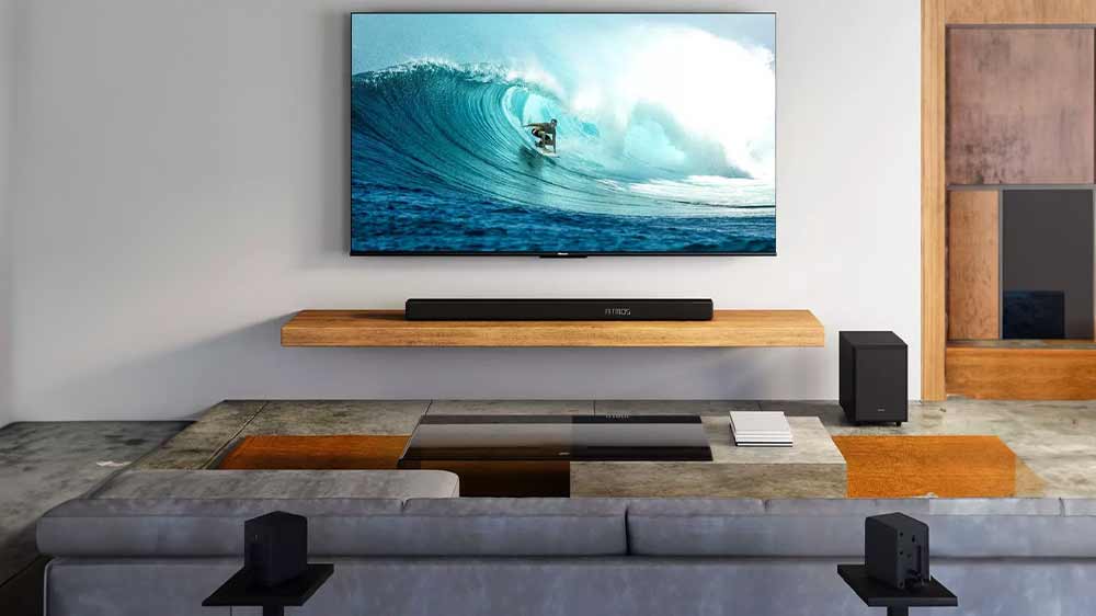 Soundbar Hisense AX5125H instalovaný v obýváku_04