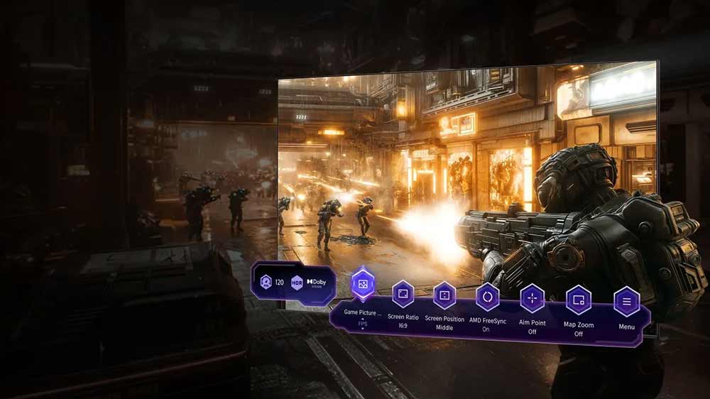 Ukážka herného menu televízora Hisense 100U7Q _05