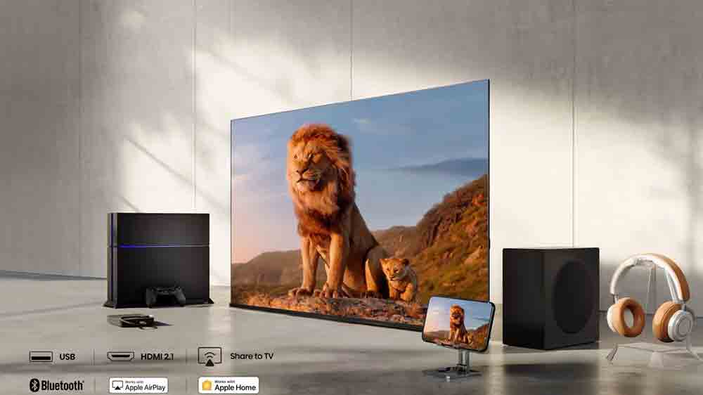 : Řada zař&iacute;zen&iacute; kolem televize Hisense 98E7Q_6