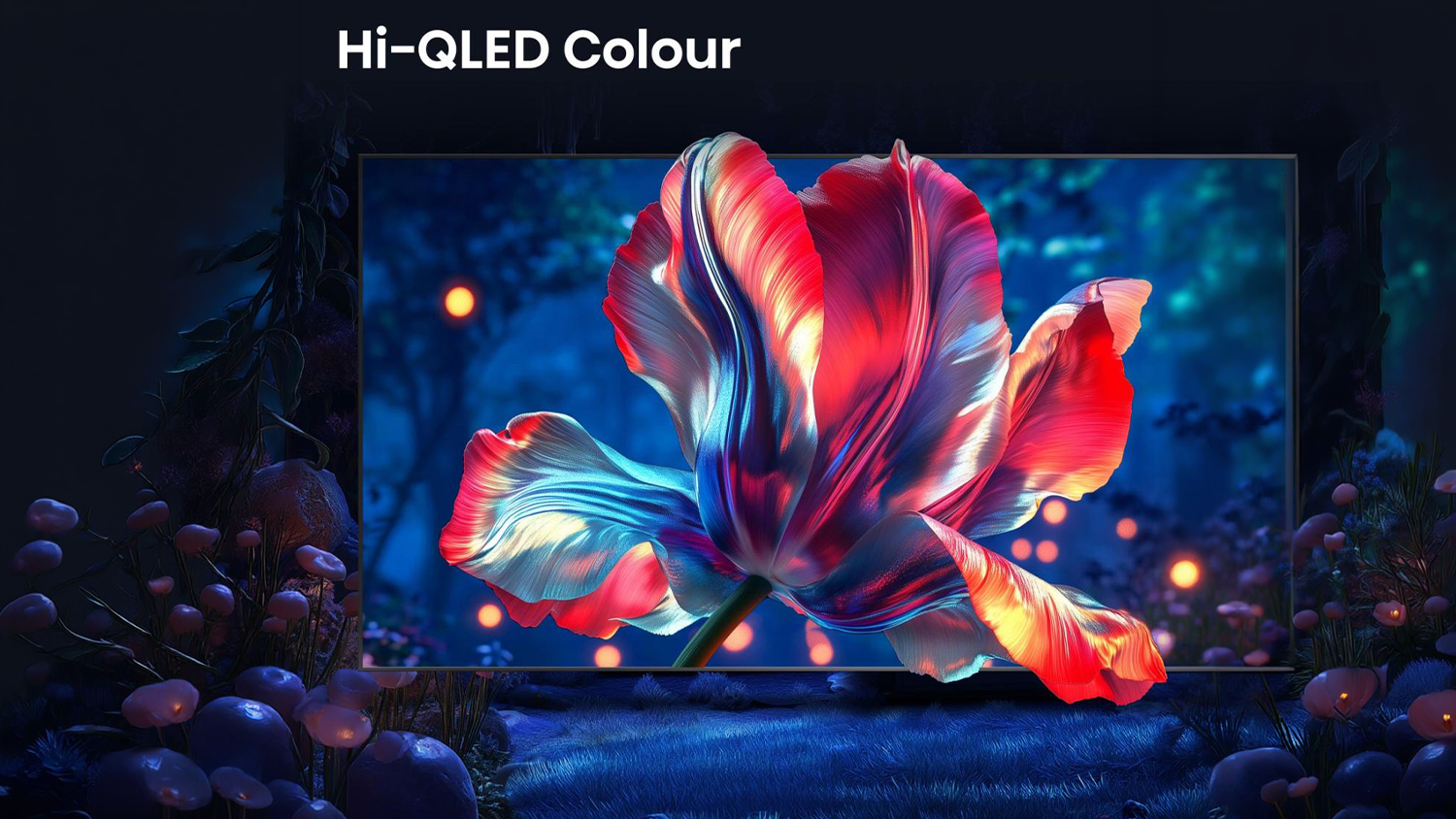Vizualizace technologie Hi-QLED Colour