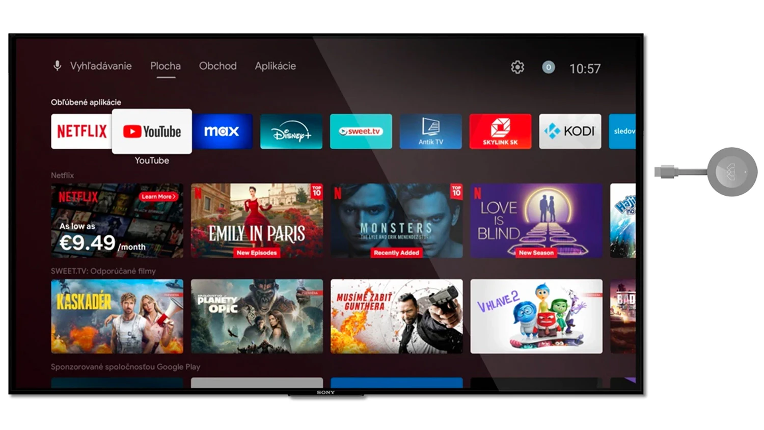 Rozhranie Google TV 14