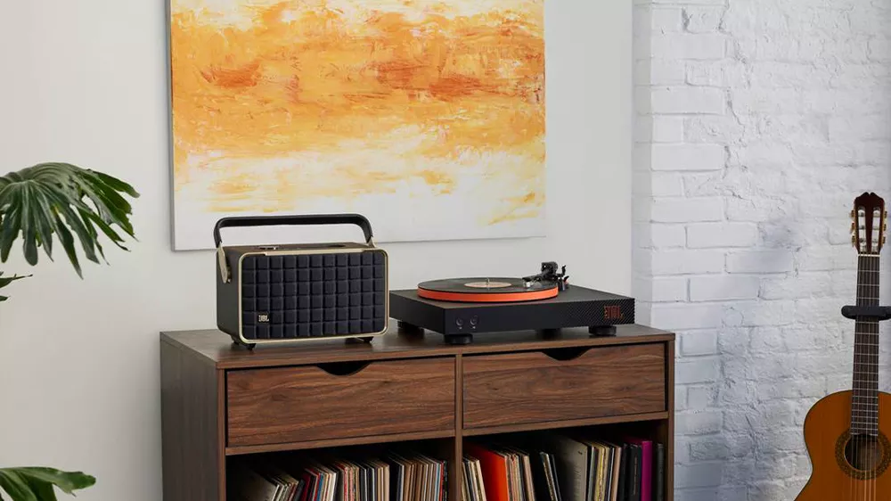 Bluetooth gramofon JBL Spinner BT Gold
