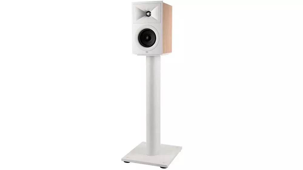 Reproduktorov&aacute; soustava JBL STAGE 250B b&iacute;l&aacute; na speci&aacute;ln&iacute;ch stojanech_03