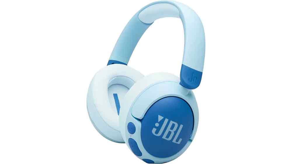 Dětská bezdrátová sluchátka JBL JR470NC v modrém provedení_01