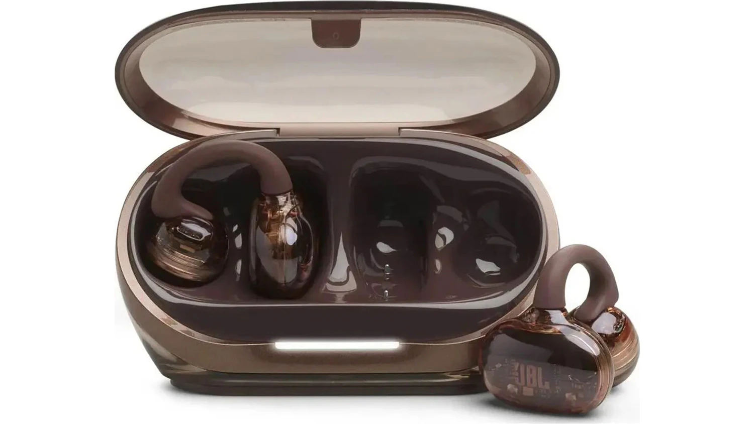Bezdr&ocirc;tov&eacute; sl&uacute;chadl&aacute; JBL Soundgear Clips Coper spredu s puzdrom