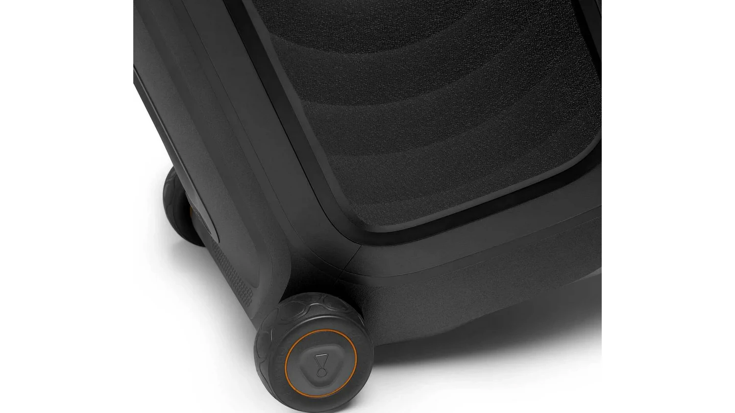 Detail koleček bezdr&aacute;tov&eacute;ho reproduktoru JBL PartyBox 330