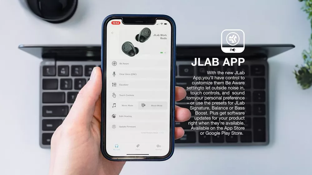 Aplikace k náhlavní soupravě JLab Work Buds True Wireless_03