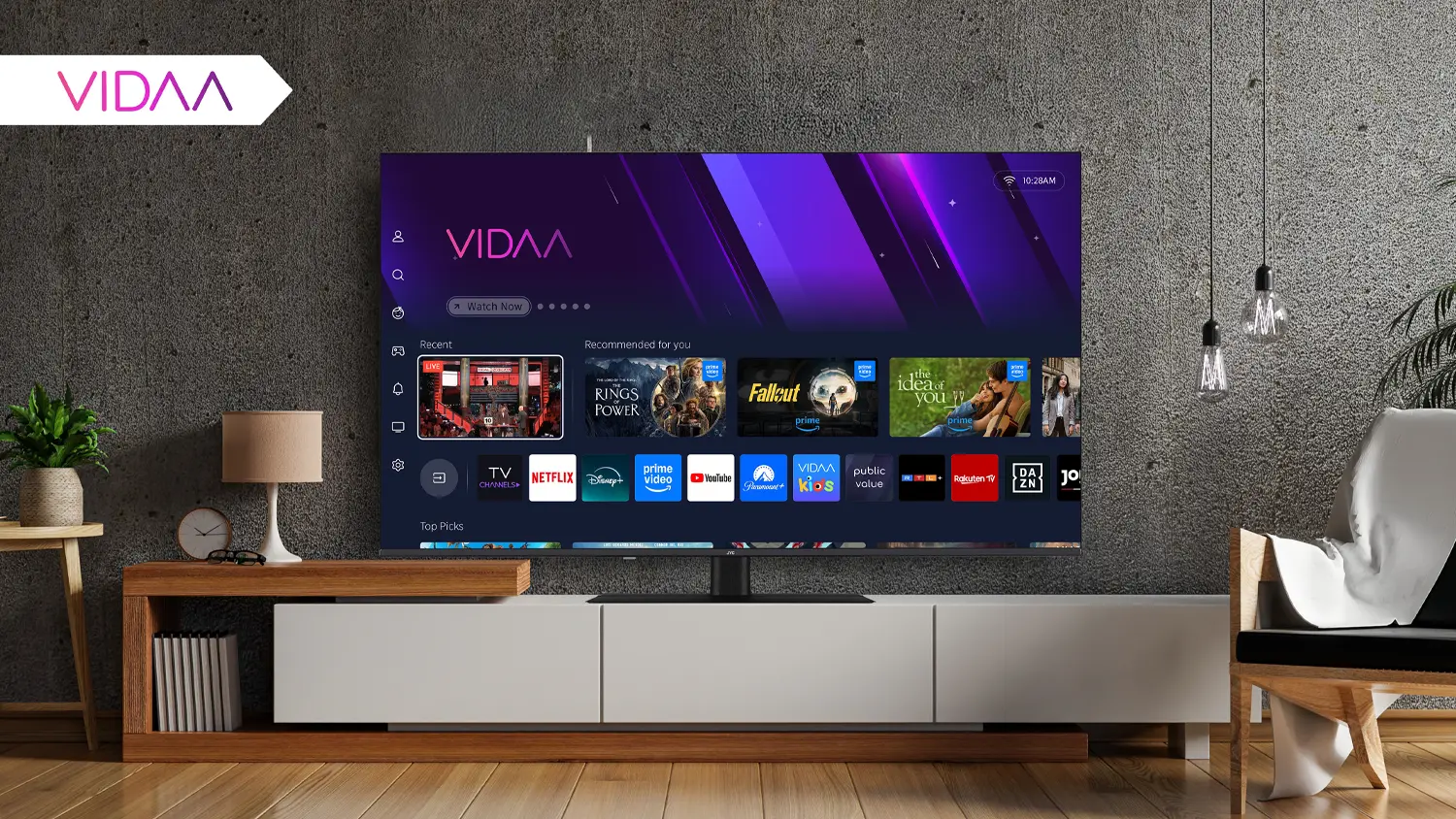 Operačn&iacute; syst&eacute;m VIDAA na televizi JVC