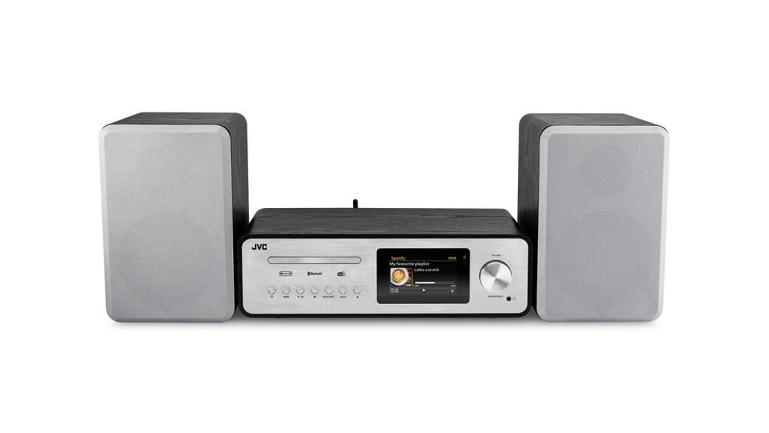 Mikrosystém JVC MX E455S stříbrný