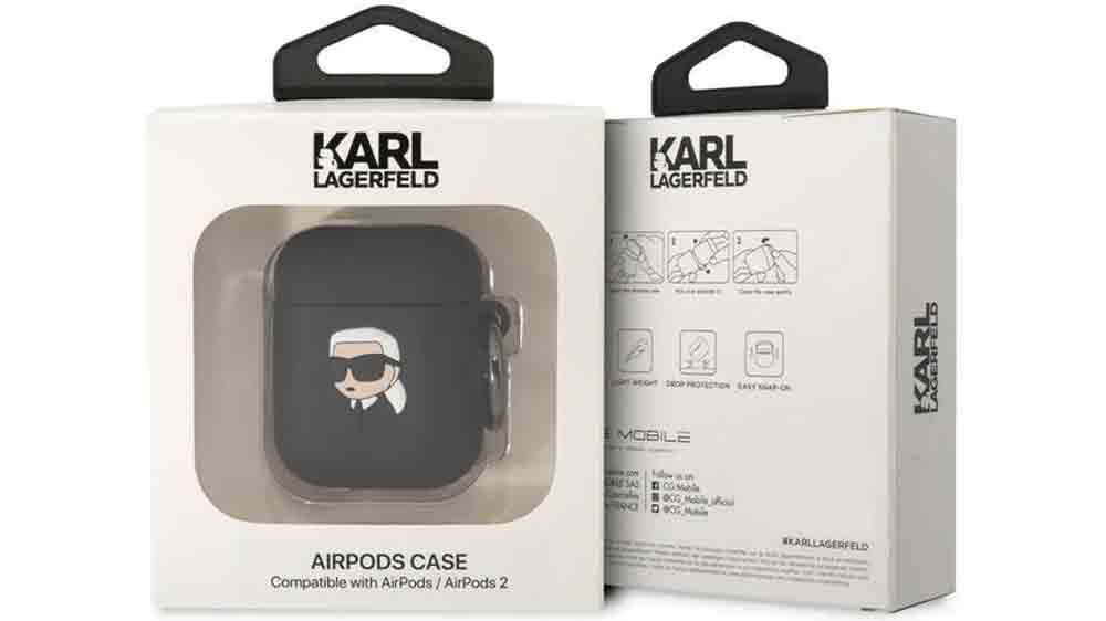 Pouzdro na sluchátka Karl Lagerfeld NFT Karl Airpods 1/2 Black v originálním balení_03