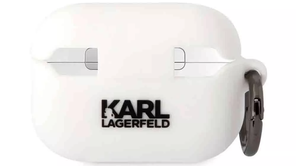 Pouzdro na sluch&aacute;tka Karl Lagerfeld KLAP2RUNIKK 3D Logo NFT Karl Head White, zadn&iacute; pohled_03