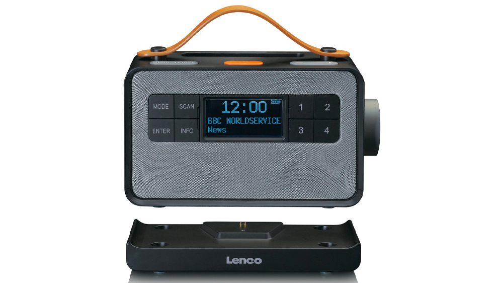 Rádio Lenco PDR 065BK je dodáváno s nabíjecí stanicí_03