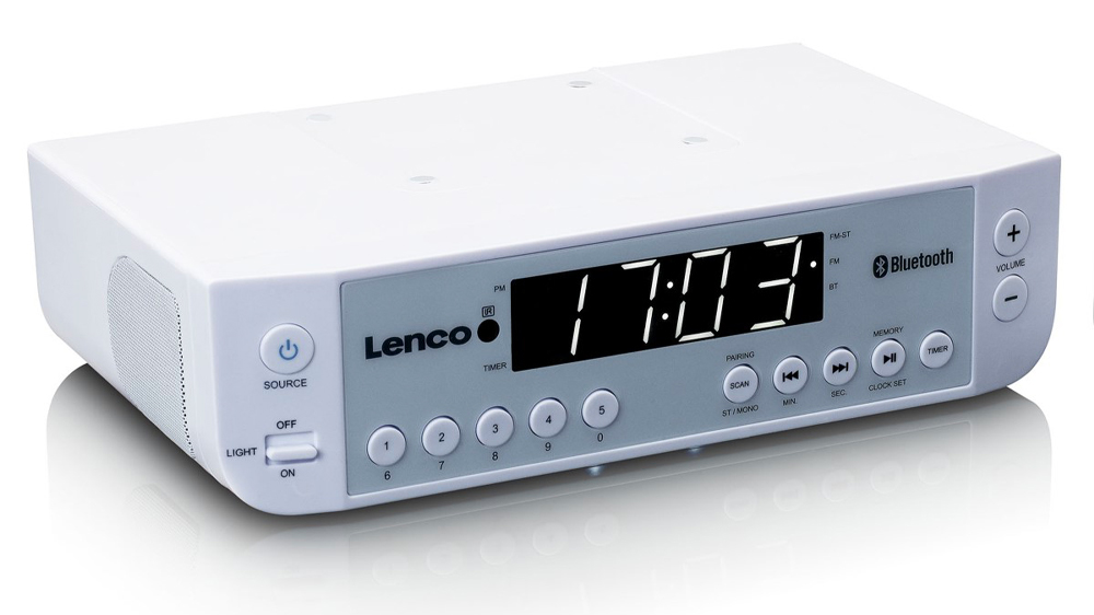 Kuchyňské rádio Lenco KCR-100 white z boku_03