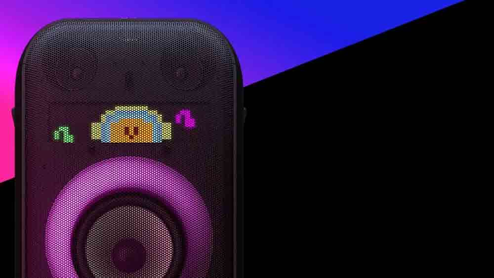 Bezdr&aacute;tov&yacute; reproduktor LG XBOOM XL9T detail osvětlen&iacute;_03