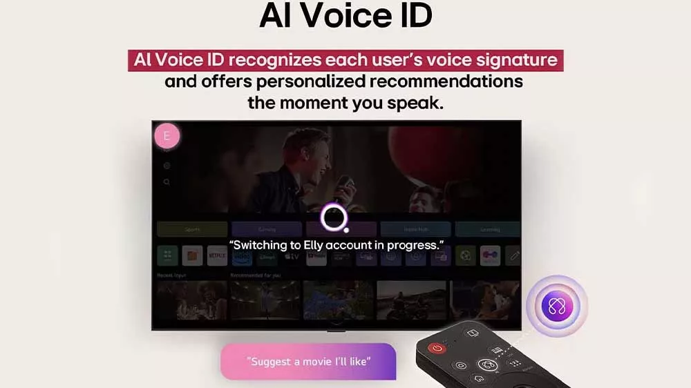 Smart OLED televizor LG OLED65B56LA s LG AI Voice ID_05