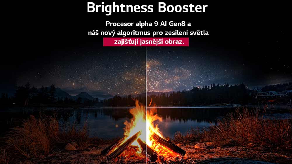 Vizualizace technologie Brightness Booster televize LG OLED77C54LA_03