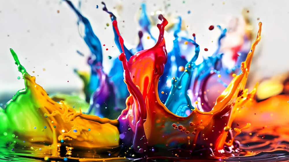 Vizualizace věrného podání barev na televizi LG s širokým barevným gamutem 100% a certifikací barevného objemu_03