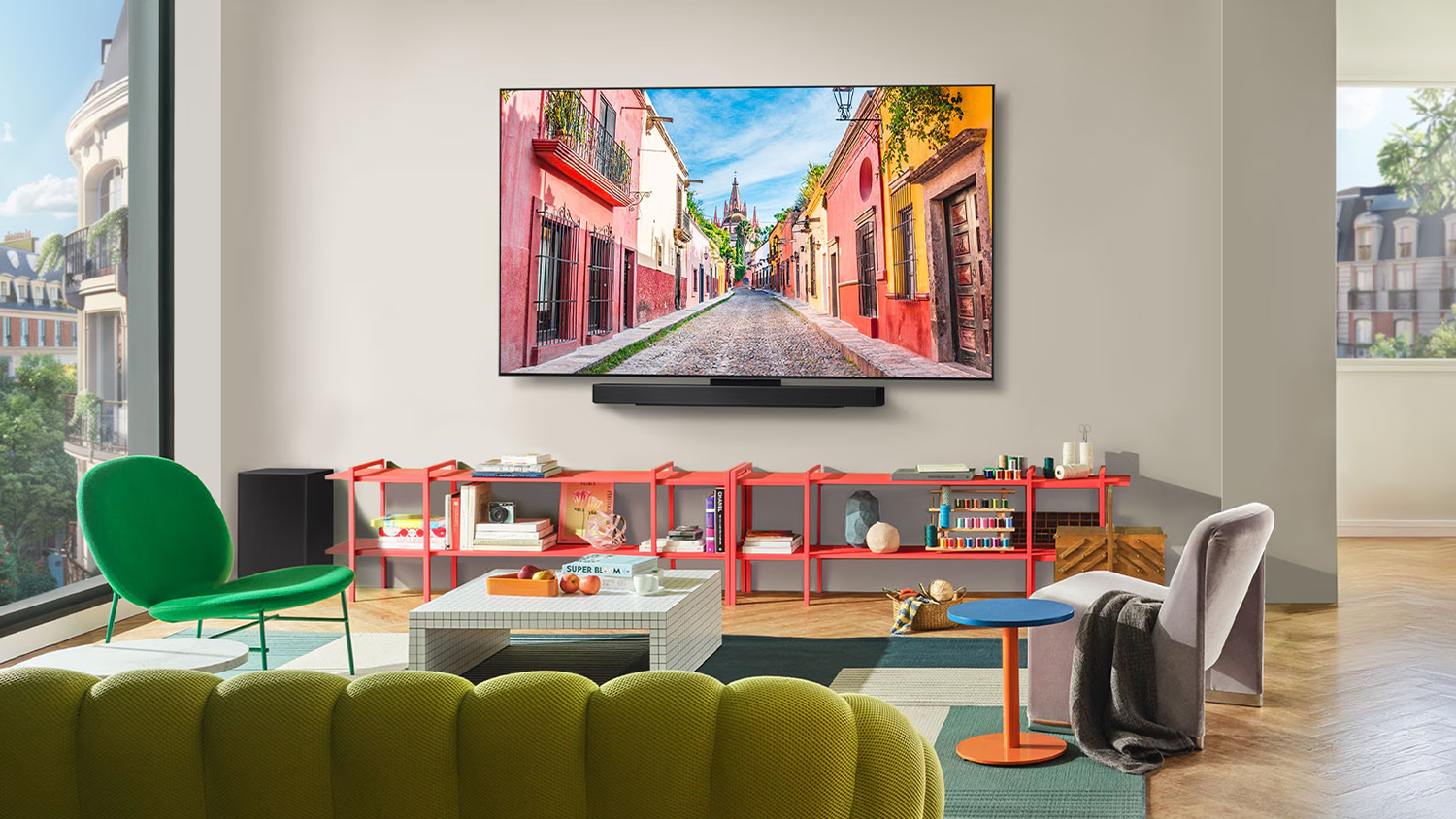 Smart OLED TV LG OLED55C56LB v obýváku