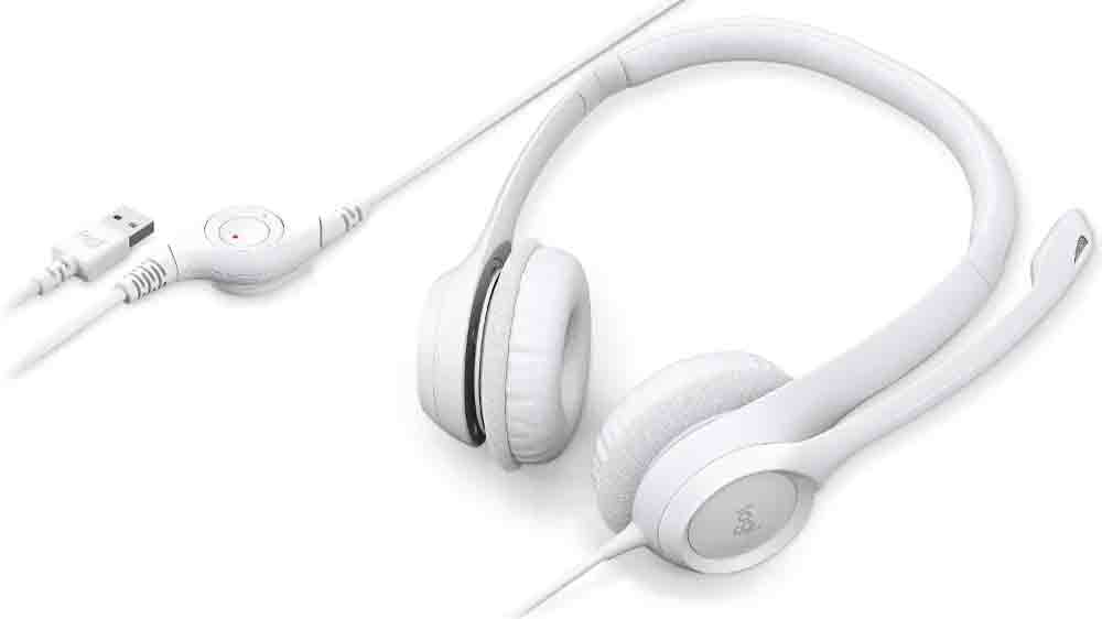 Detail ovl&aacute;d&aacute;n&iacute; sluch&aacute;tek Logitech H390 USB Headset White_03