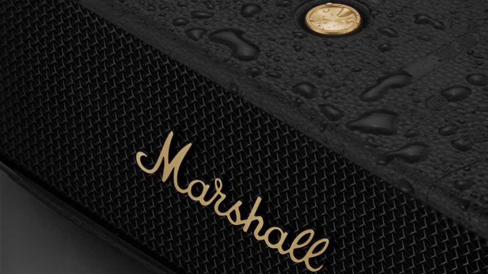 Přenosný reproduktor Marshall Middleton Black and Brass_02