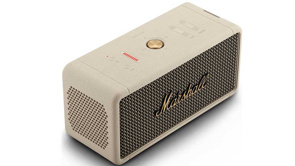 Přenosný reproduktor Marshall Middleton Black and Brass_01