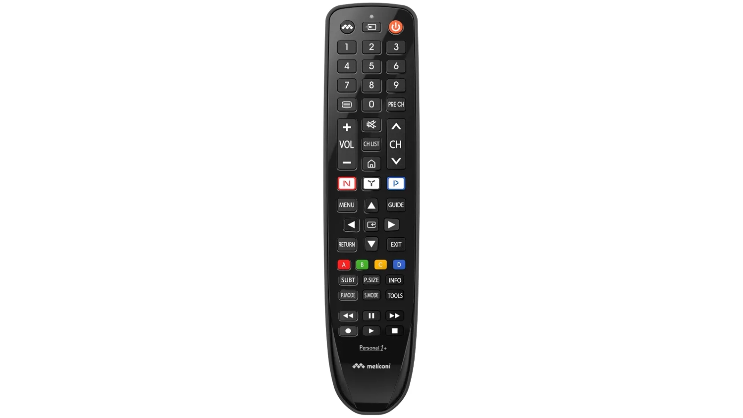 D&aacute;lkov&yacute; ovladač Meliconi 80607 Personal 1+ Samsung horn&iacute; pohled