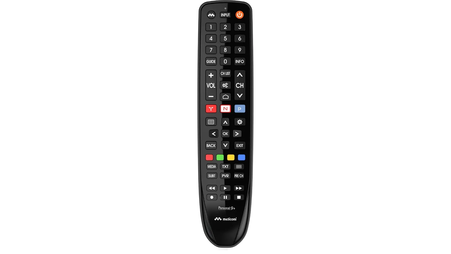 D&aacute;lkov&yacute; ovladač Meliconi 806081 Gumbody Personal 9+ Hisense horn&iacute; pohled