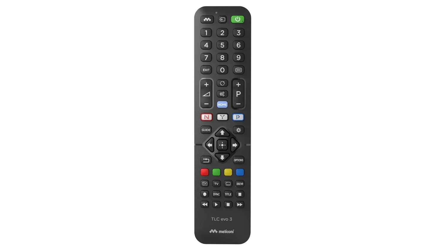 D&aacute;lkov&yacute; ovladač Meliconi i 808043 TLC EVO 3 Sony horn&iacute; pohled