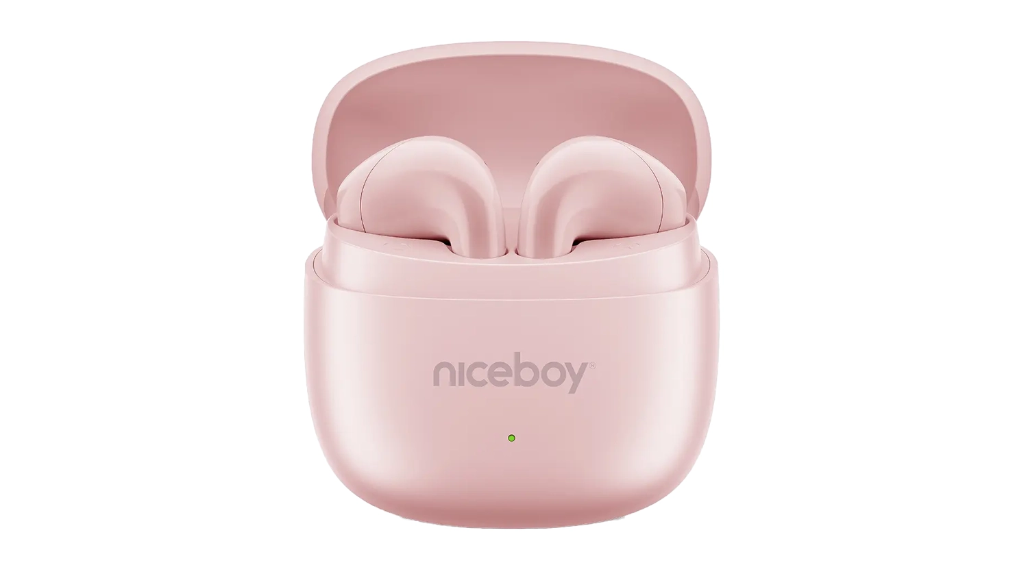 Bezdr&aacute;tov&aacute; sluch&aacute;tka Niceboy Beans 5 POP Pink v pouzdře &ndash; přen&iacute; pohled