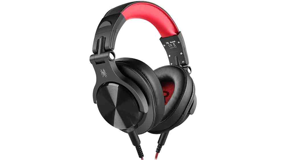 Slúchadlá cez hlavu OneOdio Fusion A71 DJ, červená_01