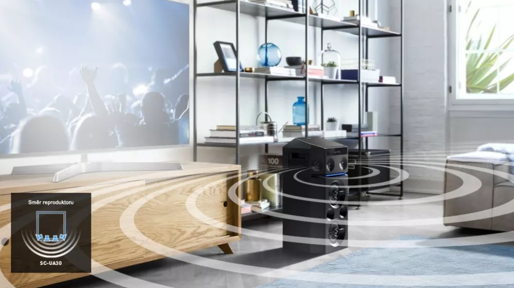 Bezdr&aacute;tov&yacute; reproduktor PANASONIC SC-UA30E-K