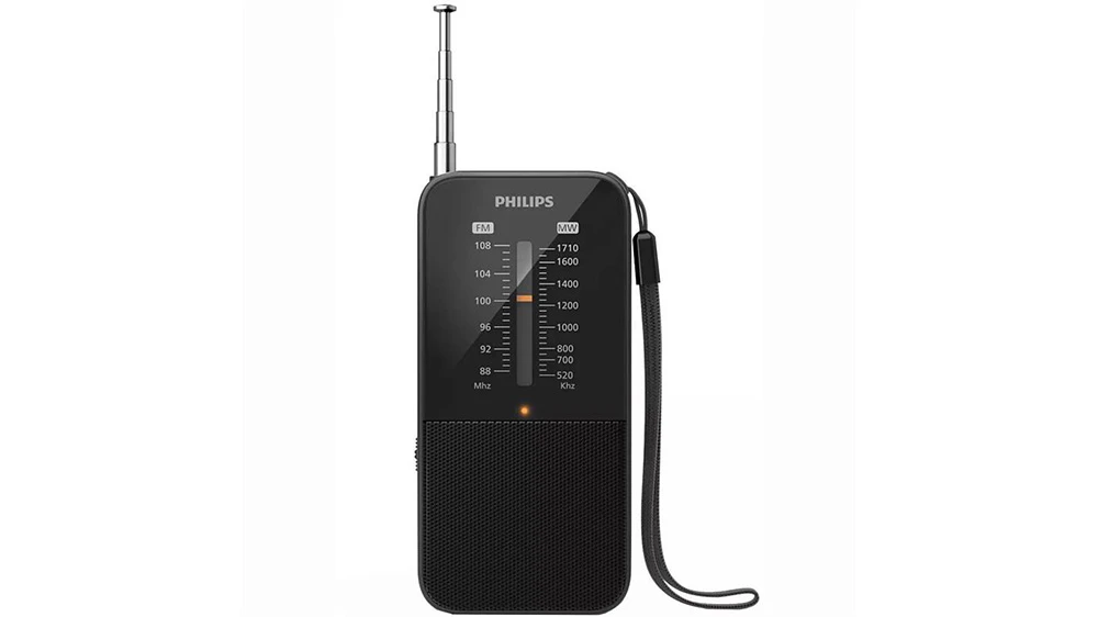 Prenosné rádio Philips TAR1509 v kompaktnom prevedení s teleskopickou anténou.