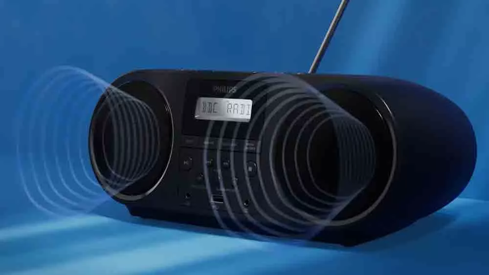Vizualizácia zvuku z hudobného prehrávača Philips TAZ6000/10
