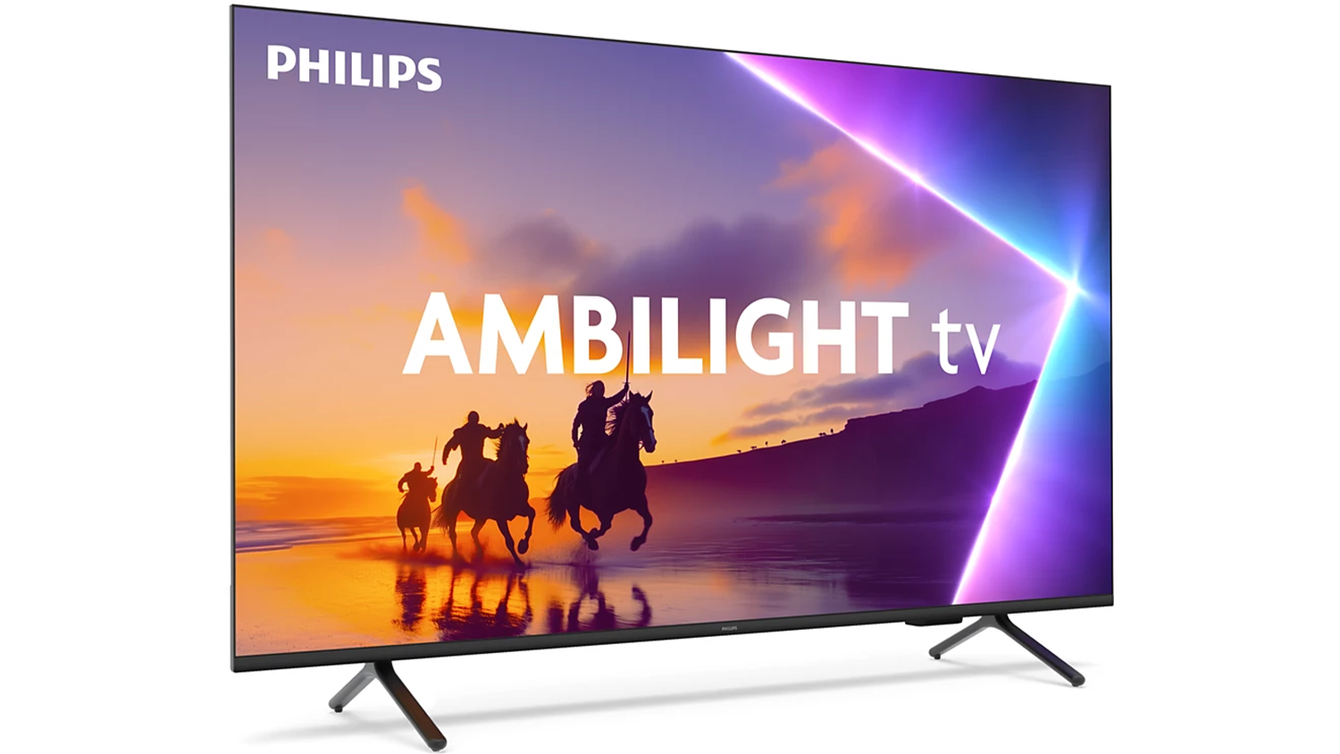 QLED 4K Ambilight televize Philips 65PUS8560/12 pohled ze strany