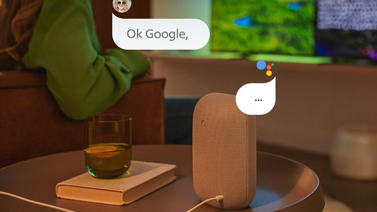 Vizualizace ovl&aacute;d&aacute;n&iacute; televize s hlasov&yacute;m asistentem Google Assistant