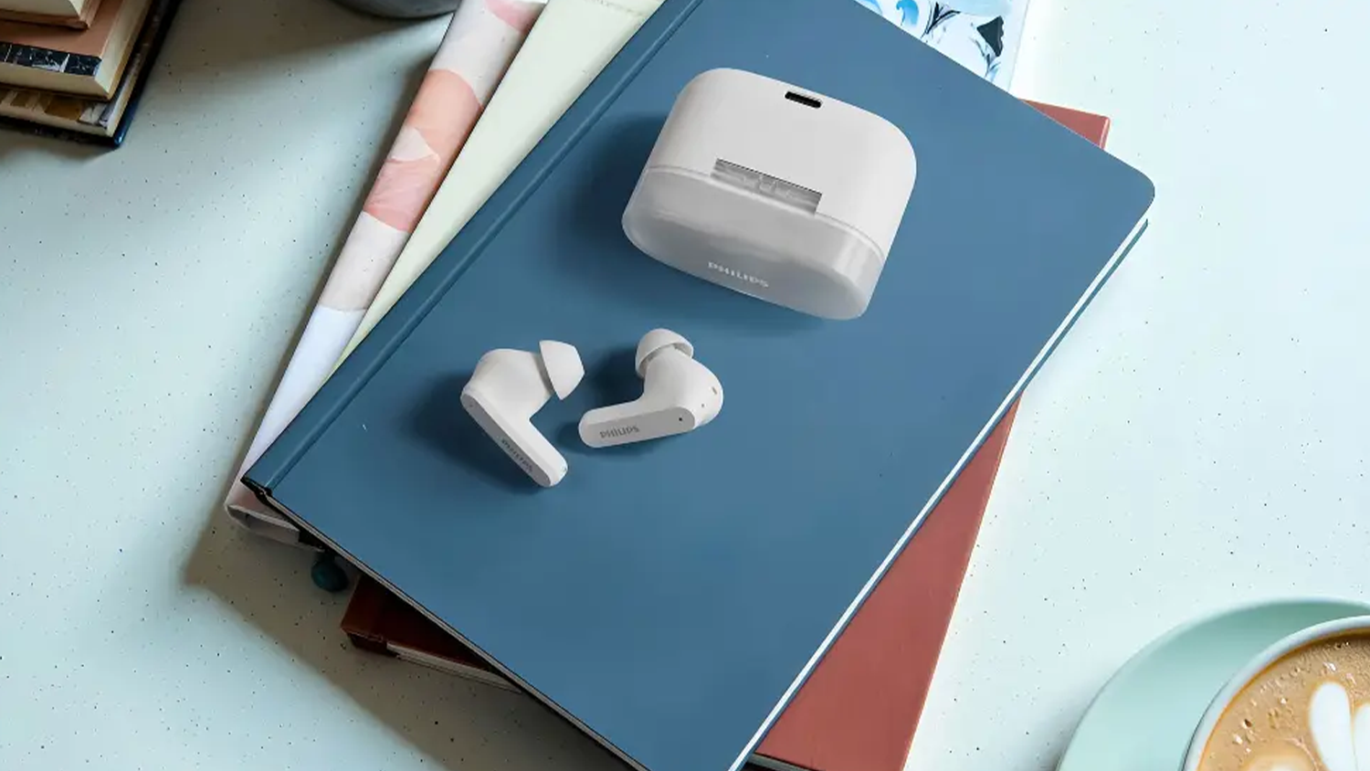 Bezdrôtové slúchadlá Philips TAT2000WT na zošitoch