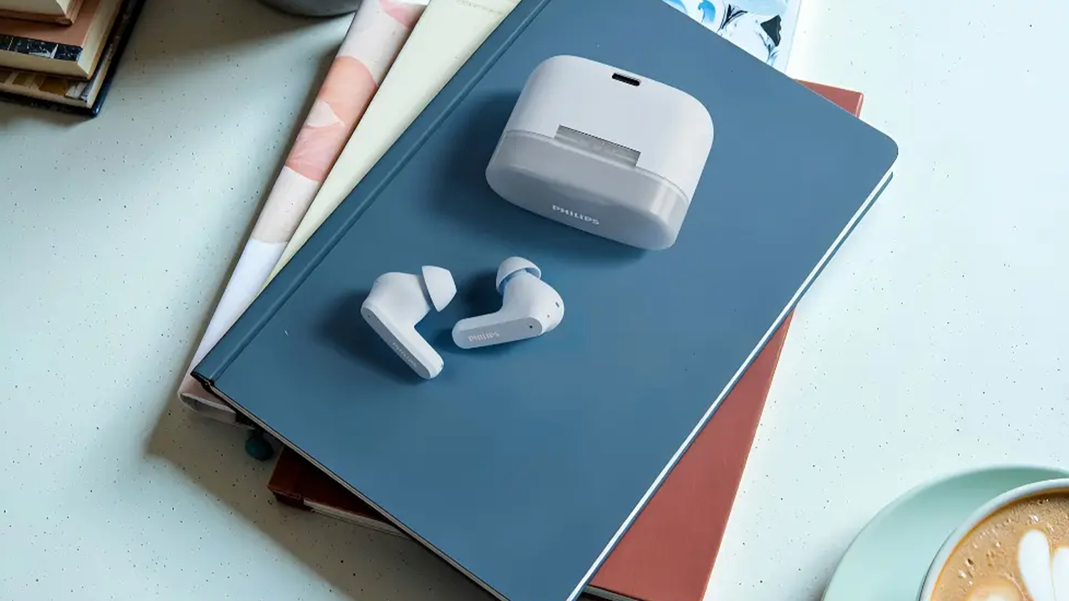 Bezdrôtové slúchadlá Philips TAT2000BL na zošitoch