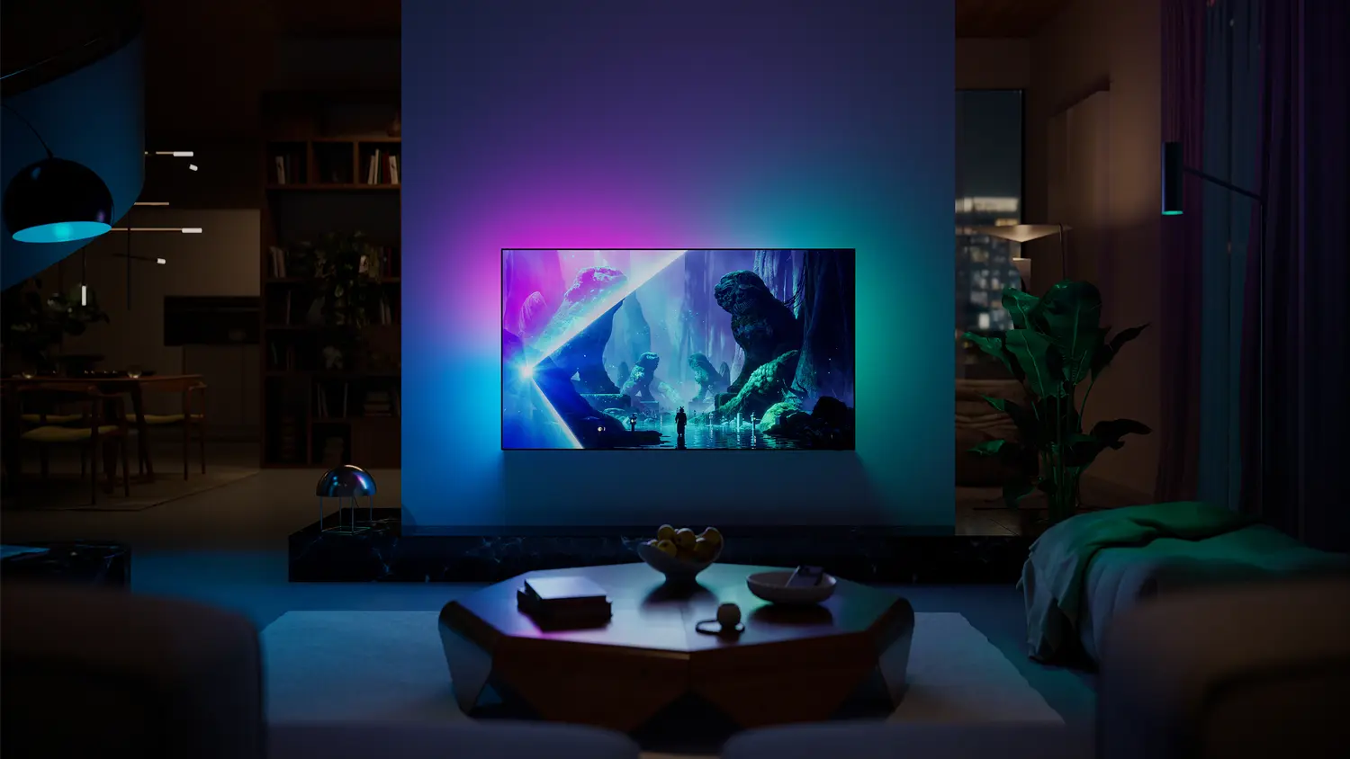 Televize Philips v interi&eacute;ru