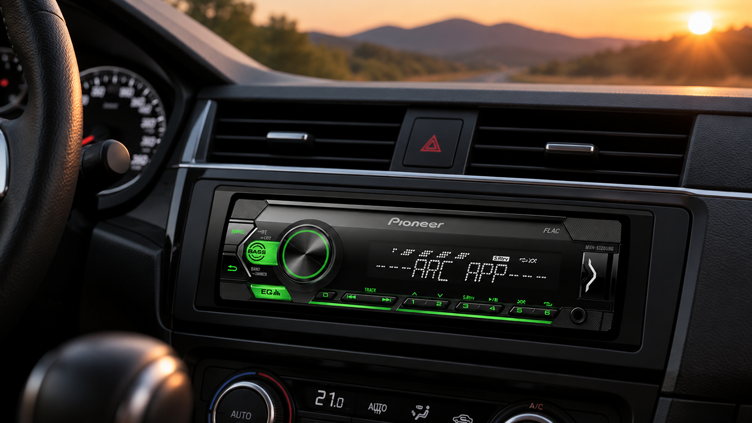 Autor&aacute;dio Pioneer MVH-S120UBG nain&scaron;talovan&eacute; do palubnej dosky