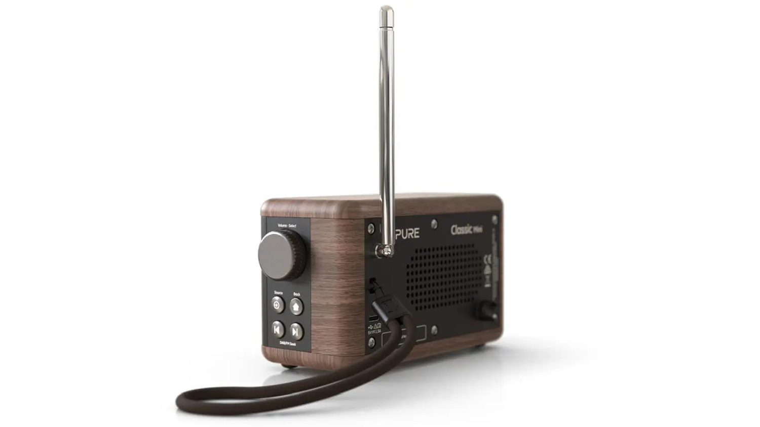 R&aacute;dio Pure Acoustics Classic Mini čierne v interi&eacute;ri