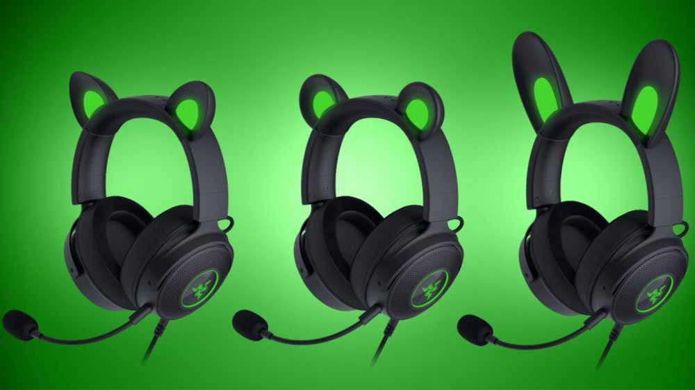 Herními sluchátka Razer Kraken Kitty V2 Pro, tři typy vyměnitelných uší_02